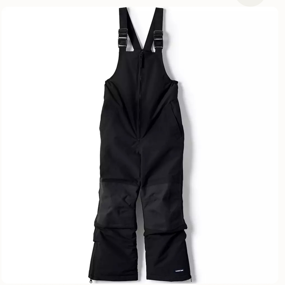 Lands' End Kids Waterproof Insulated Iron Knee Snow Bibs Size 16